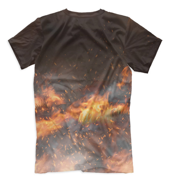 Мужская футболка с изображением Элли с мачете цвета Белый