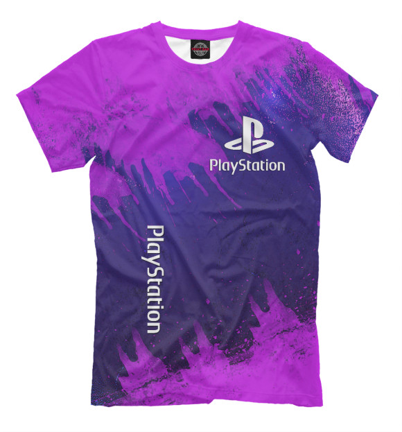 Мужская футболка с изображением Playstation цвета Белый
