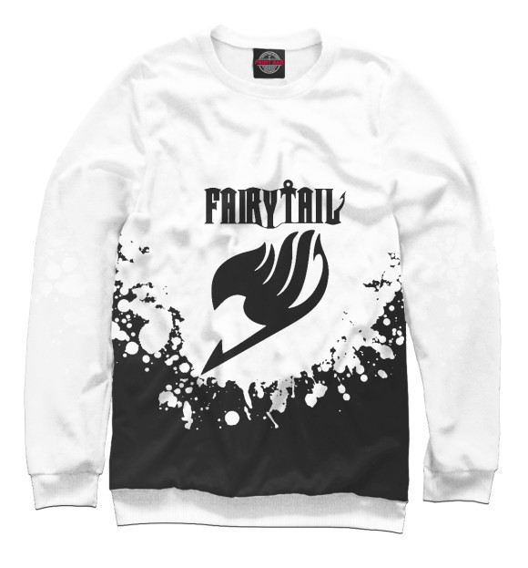 Свитшот для мальчиков с изображением Fairy Tail цвета Белый
