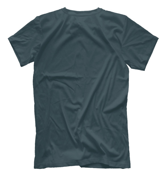 Мужская футболка с изображением Цвет Синий океан цвета Белый