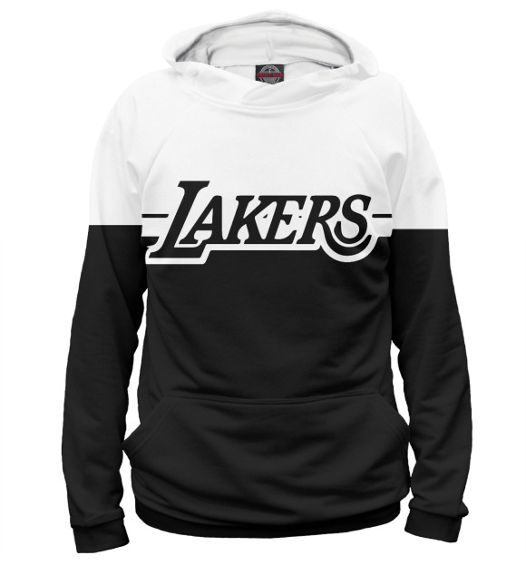 Женское худи с изображением Los Angeles Lakers цвета Белый
