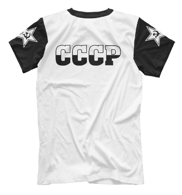 Мужская футболка с изображением СССР (Ч/Б) цвета Белый