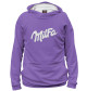Женское худи Milfa на фиолетовом фоне