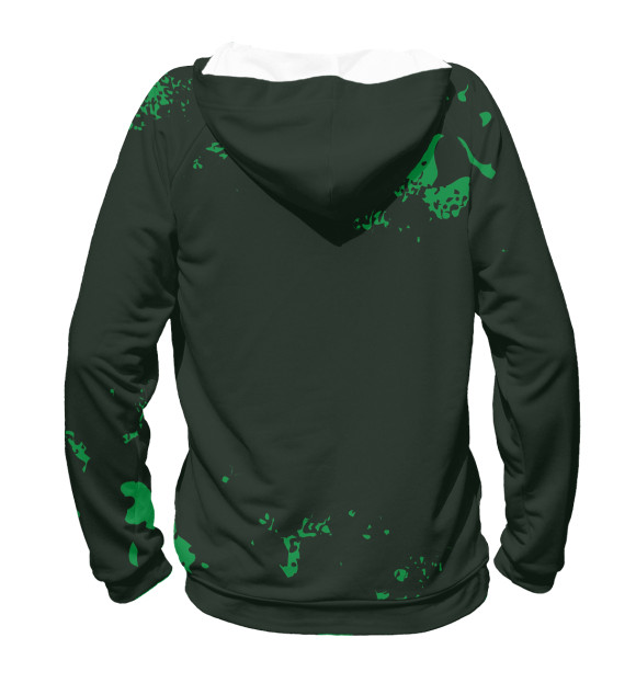 Мужское худи с изображением Олег | Защитник цвета Белый