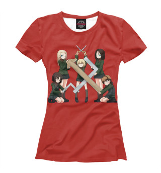 Женская футболка Девушки и танки