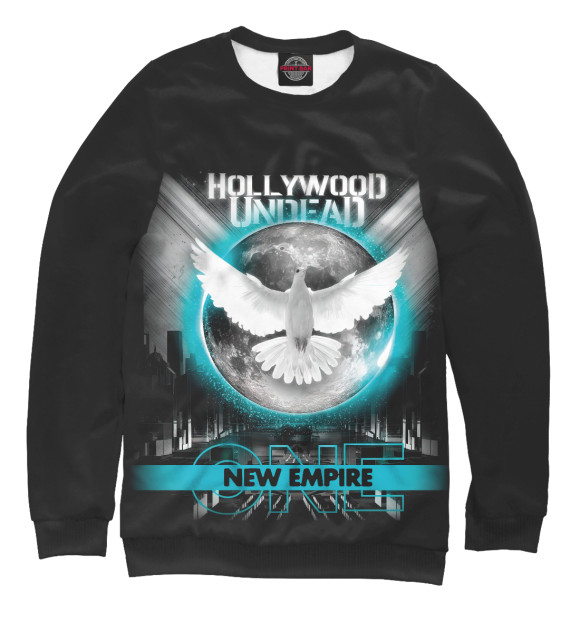 Свитшот для мальчиков с изображением Hollywood Undead цвета Белый