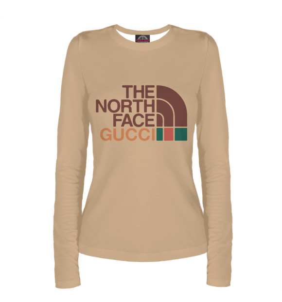 Женский лонгслив с изображением The North Face цвета Белый