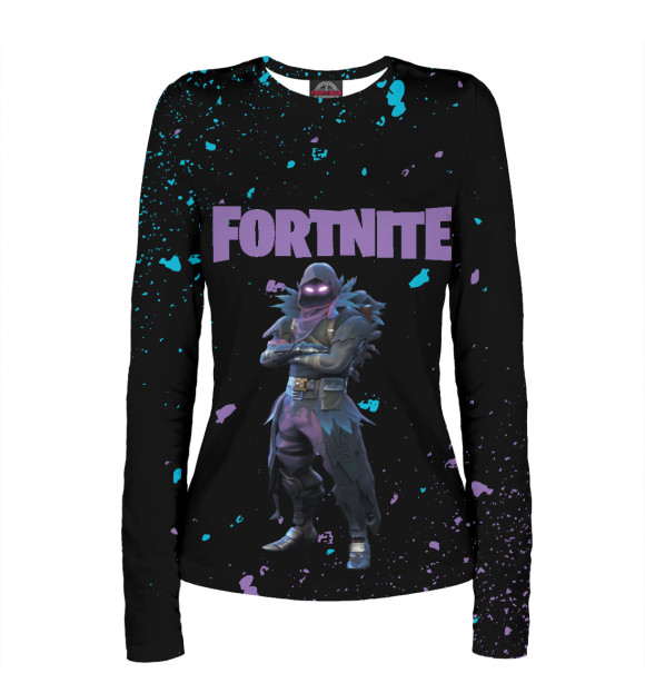 Женский лонгслив с изображением FORTNITE цвета Белый