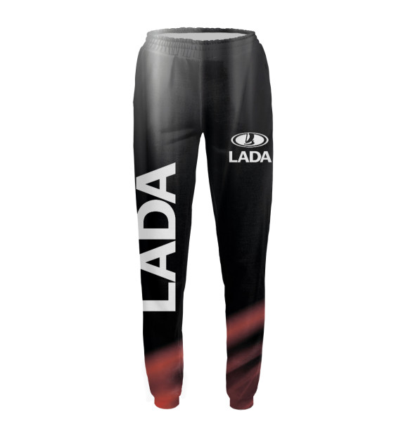 Женские спортивные штаны с изображением LADA цвета Белый