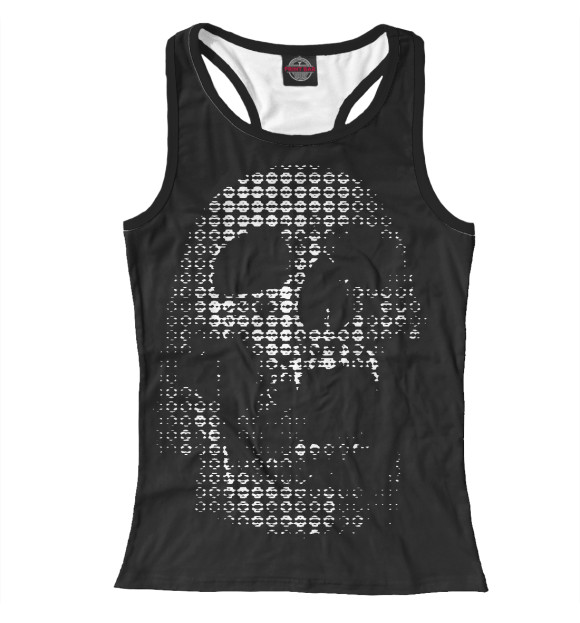 Женская майка-борцовка с изображением Rastr цвета Белый