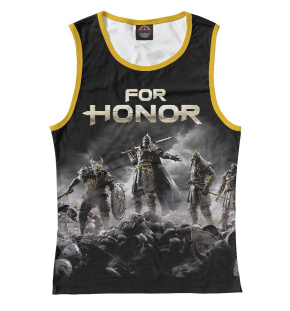 Майка для девочки с изображением For honor цвета Белый