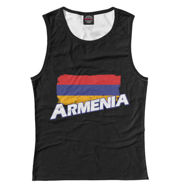 Майка для девочки с изображением Armenia цвета Белый