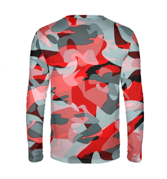 Мужской лонгслив с изображением Армия России цвета Белый