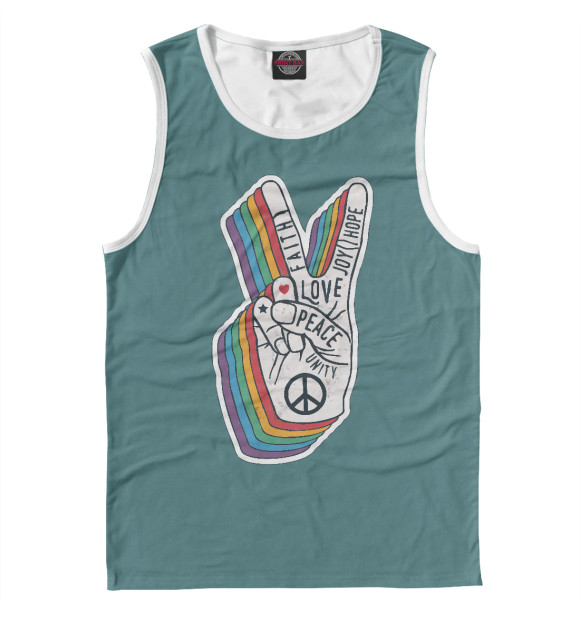 Майка для мальчика с изображением Мир цвета Белый