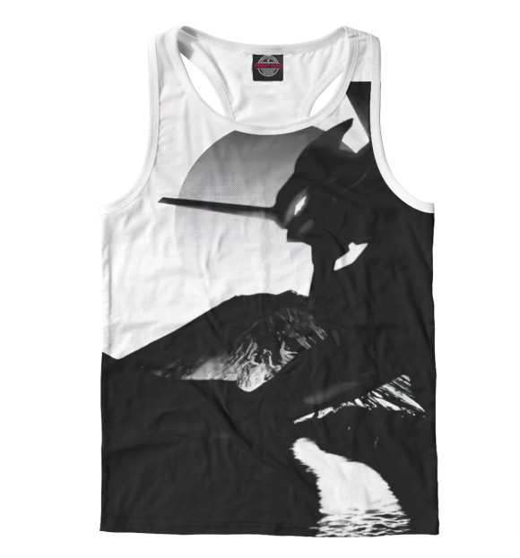 Мужская майка-борцовка с изображением Евангелион цвета Белый