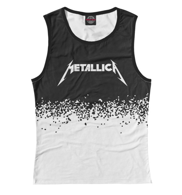 Майка для девочки с изображением Metallica / Металлика цвета Белый
