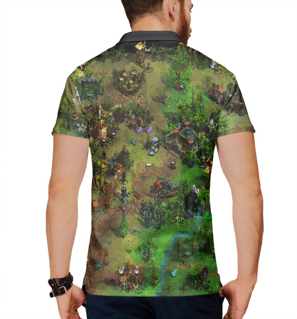 Мужское поло с притом Heroes of might and magic цвета Белый Мужское поло с изображением Heroes of might and magic цвета Белый