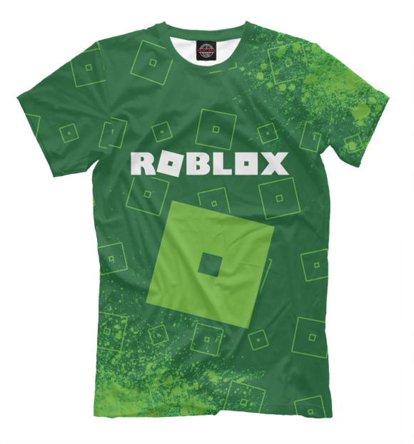 Мужская футболка с изображением Roblox / Роблокс цвета Белый