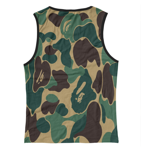 Майка для девочки с изображением BAPE цвета Белый