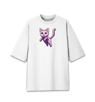 Женская футболка оверсайз Волшебный кот