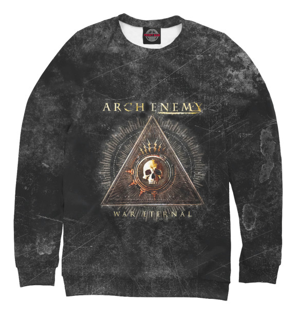 Свитшот для девочек с изображением Arch Enemy цвета Белый