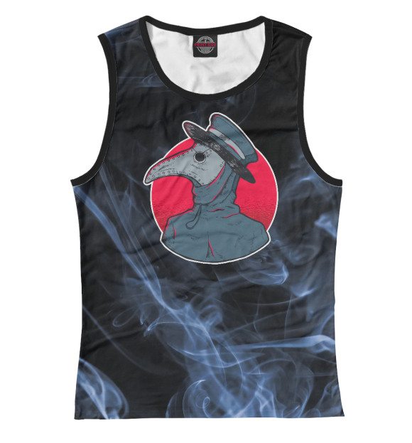 Майка для девочки с изображением Vintage Plague Doctor цвета Белый