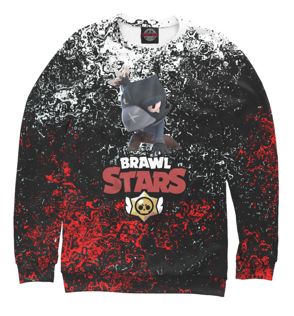 Свитшот для мальчиков с изображением Brawl Stars Crow цвета Белый