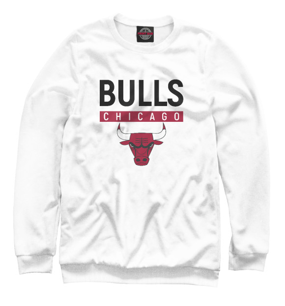 Женский свитшот с изображением Chicago Bulls цвета Белый