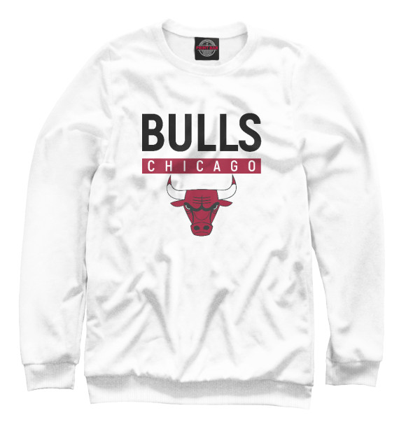 Свитшот для девочек с изображением Chicago Bulls цвета Белый