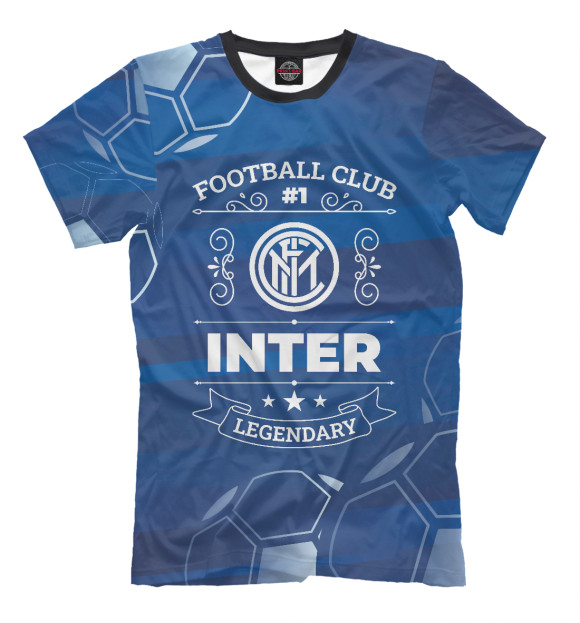 Мужская футболка с изображением Inter FC #1 цвета Белый