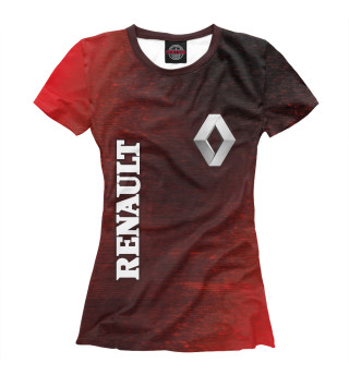 Женская футболка Рено - Глитч