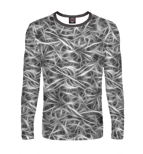 Мужской лонгслив с изображением Фантазия цвета Белый