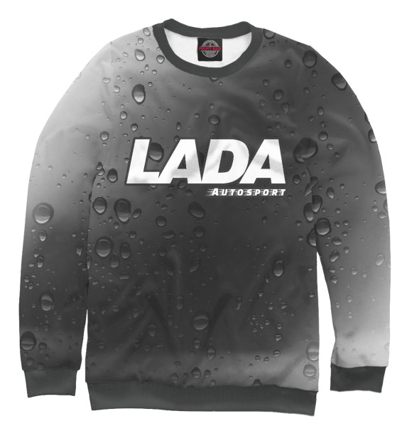 Женский свитшот с изображением Lada | Autosport цвета Белый