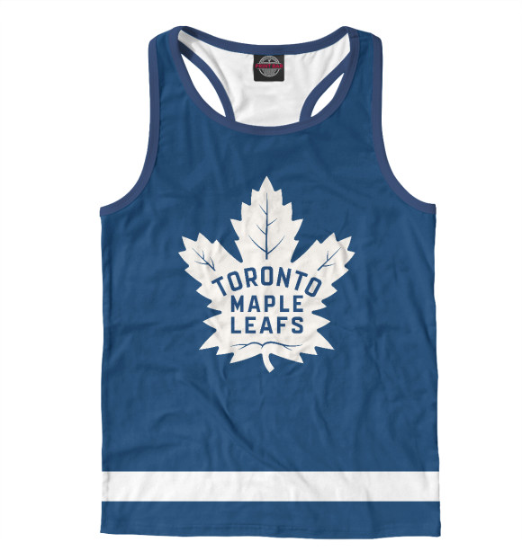 Мужская майка-борцовка с изображением Торонто Мейпл Лифс Форма цвета Белый