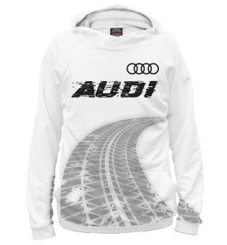 Худи для мальчика Audi Speed Tires на белом