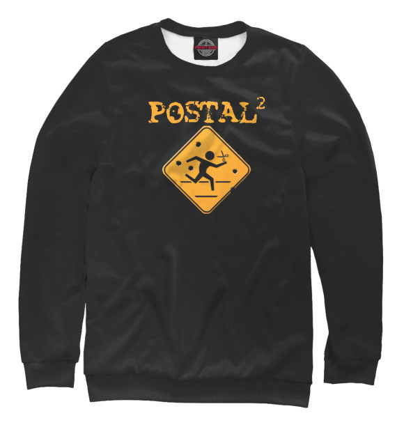 Женский свитшот с изображением Postal 2 цвета Белый
