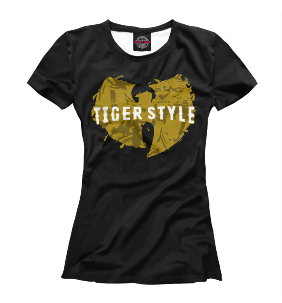 Футболка для девочек с изображением Wu-Tang - Tiger Style цвета Белый