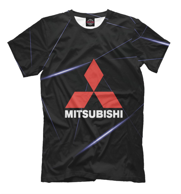 Футболка для мальчиков с изображением Mitsubishi цвета Белый
