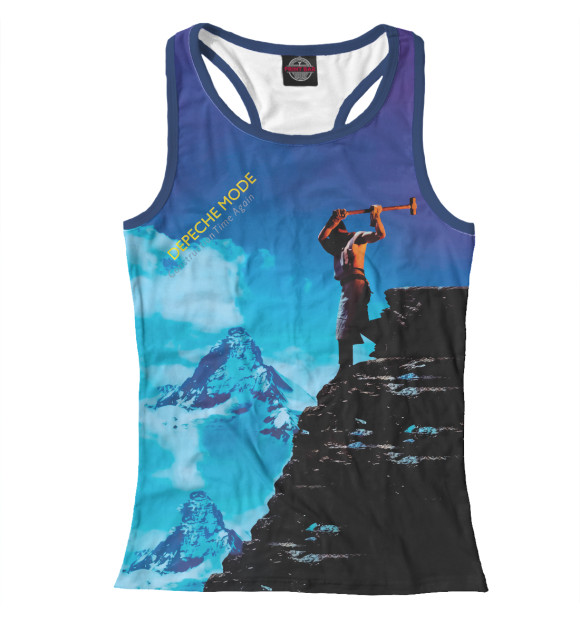 Женская майка-борцовка с изображением Depeche Mode цвета Белый