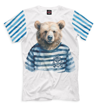 Мужская футболка Медведь ВМФ