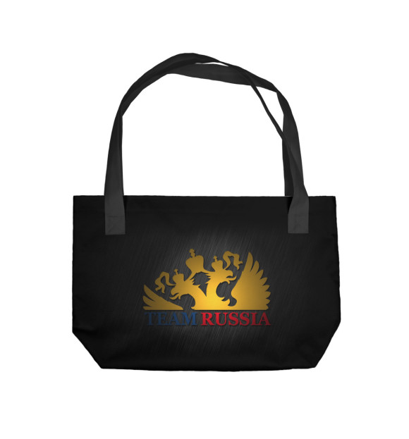 Пляжная сумка с изображением TEAM RUSSIA цвета 