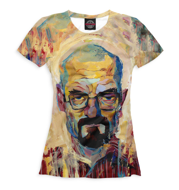 Футболка для девочек с изображением Хайзенберг цвета Белый