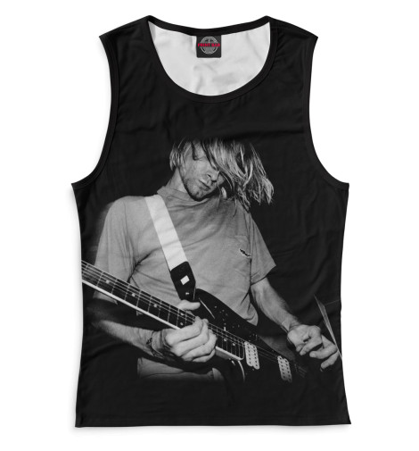 Майки Print Bar, Белый, Kurt Cobain