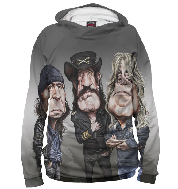 Женское худи с изображением Motorhead цвета Белый