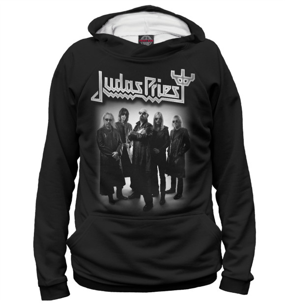 Женское худи с изображением Judas Priest цвета Белый