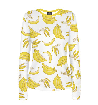Лонгслив для девочки Бананы