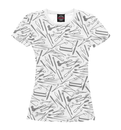 

Футболки Print Bar, Белый, Хирургические инструменты