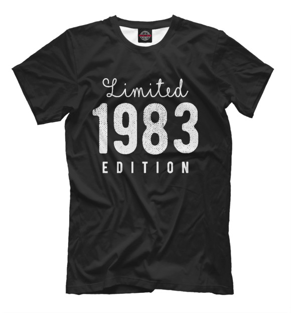 Футболка для мальчиков с изображением 1983 - Limited Edition цвета Черный
