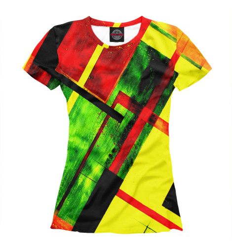

Футболки Print Bar, Белый, Цветная геометрия
