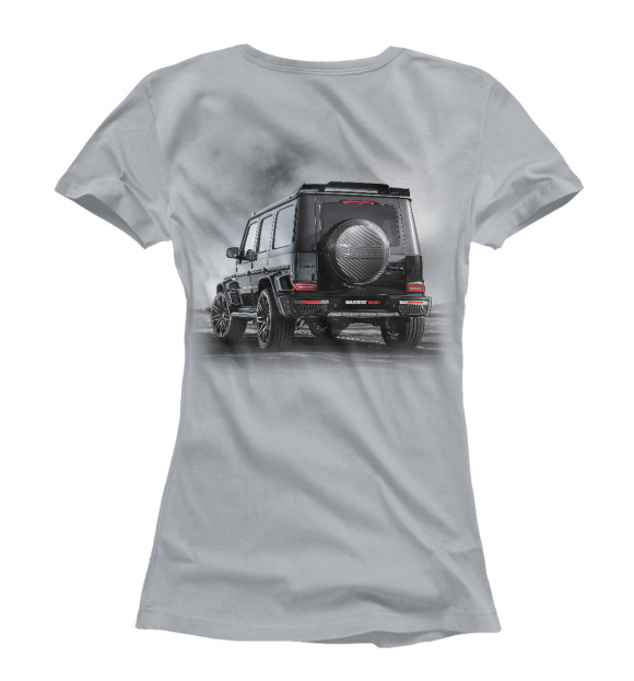 Женская футболка с изображением Brabus tuning цвета Белый